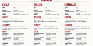 He adjuntat la fitxa tècnica perquè a les bases s’indica que ha d’acompanyar el curtmetratge. Si aquest camp estava destinat a una imatge de portada o necessiteu qualsevol altre material, no dubteu a contactar-me. Moltes gràcies.