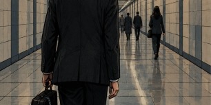 Un home arriba a Barcelona per assistir a un esdeveniment internacional important. Porta el lanyard, la maleta, va impecable, professional. Ha d’anar a una reunió clau. Travessa els passadissos del metro per arribar-hi… però el trajecte no s’acaba mai.