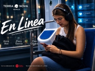 Cartel Horizontal "En Linea" de Terra Nova World